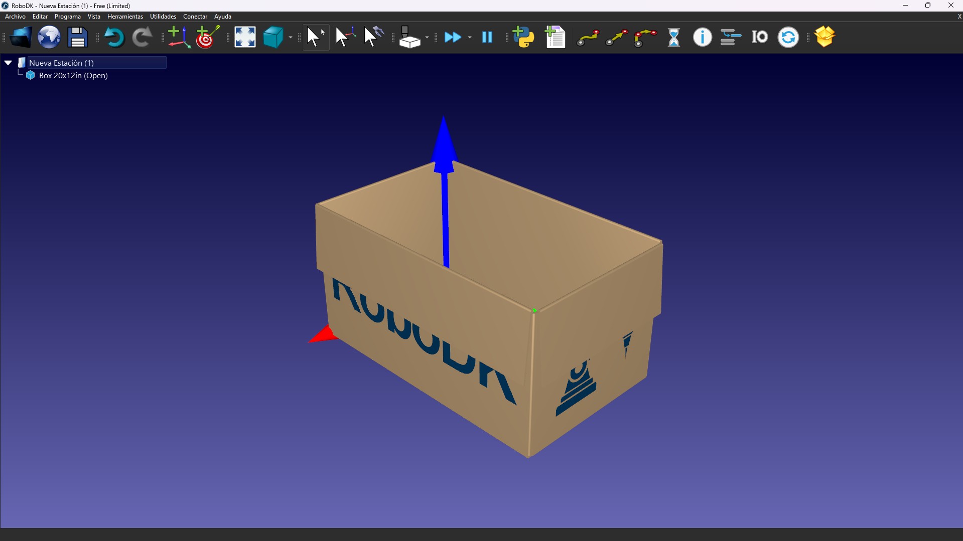 Caja en RoboDK