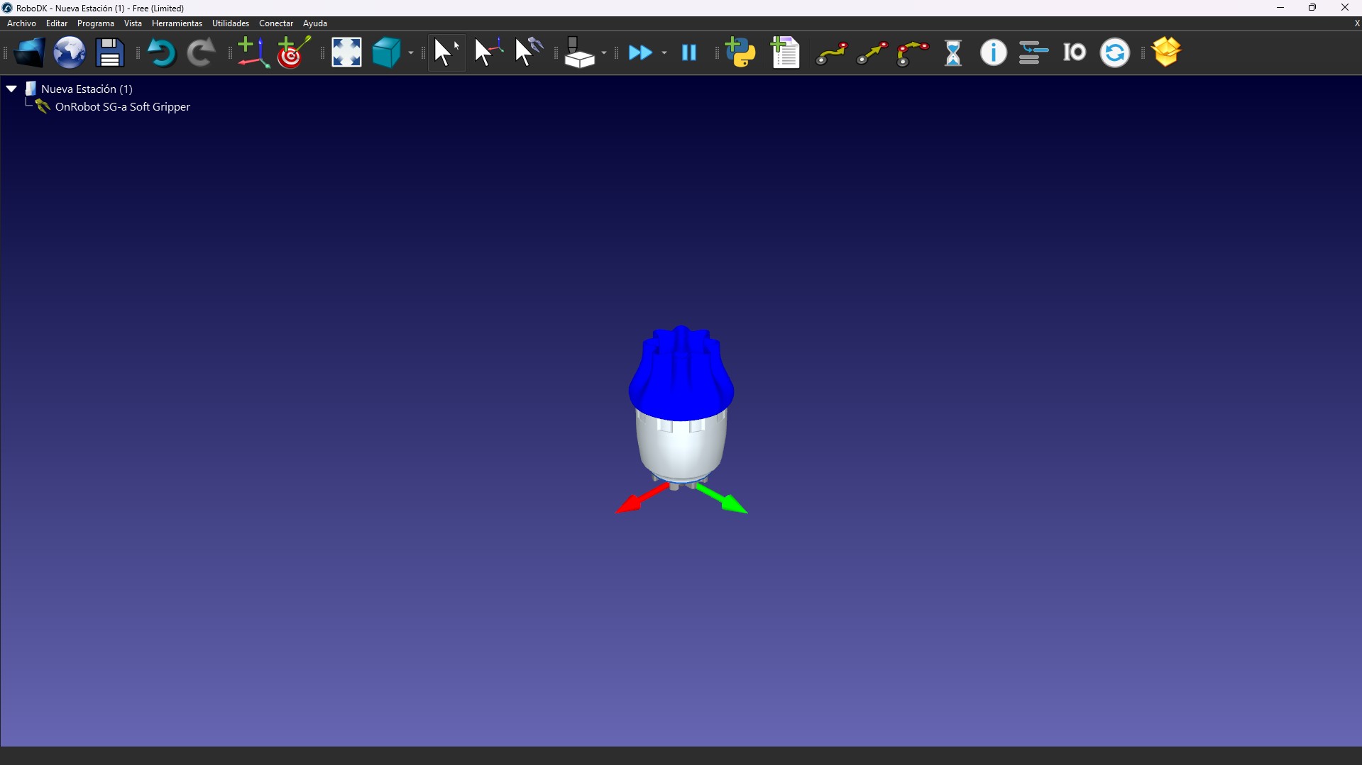 Gripper en RoboDK